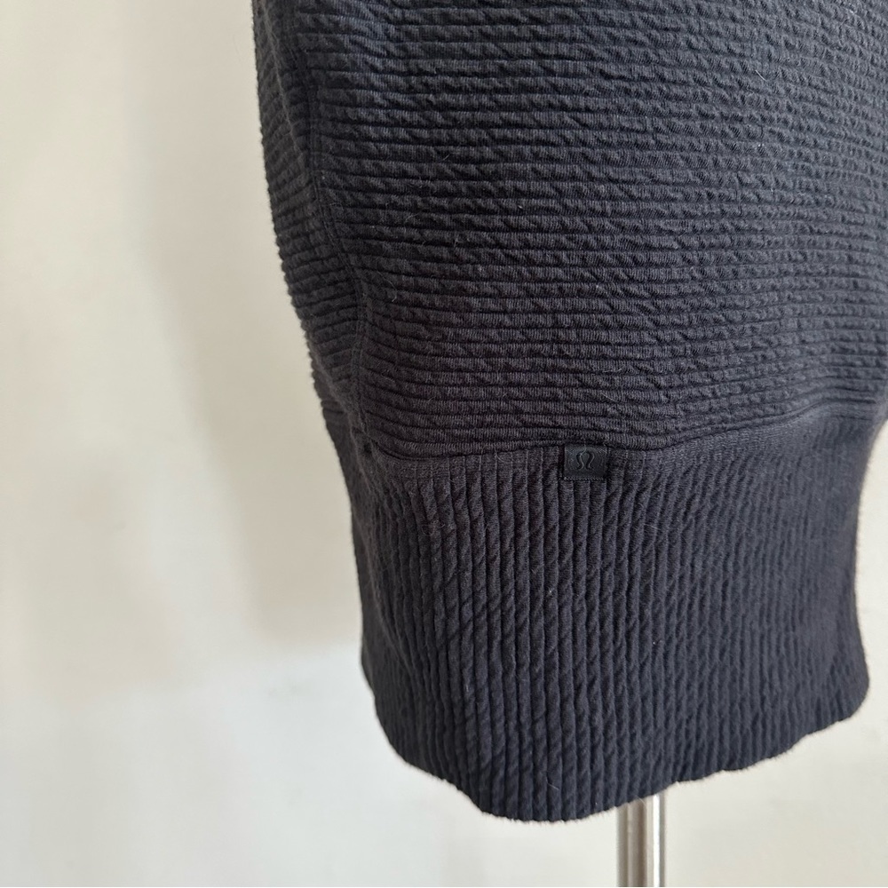 Lululemon Call For Cozy Dress Black Ribbed Sz 4 - Picture 10 of 10